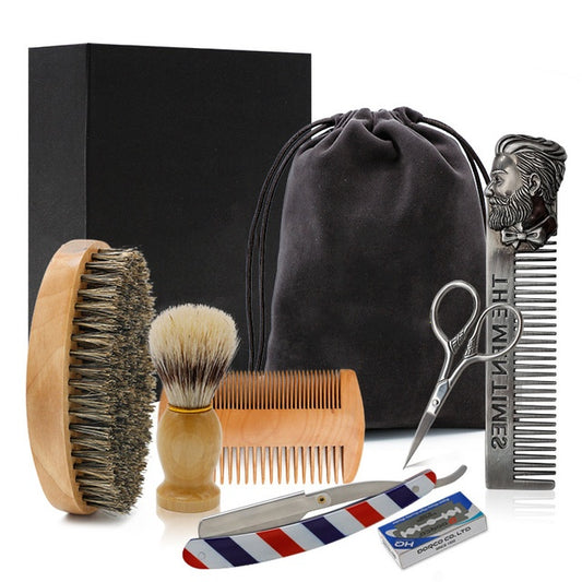 Komplettes Rasier-Set für Herren – Rasiermesser, Pinsel & Zubehör