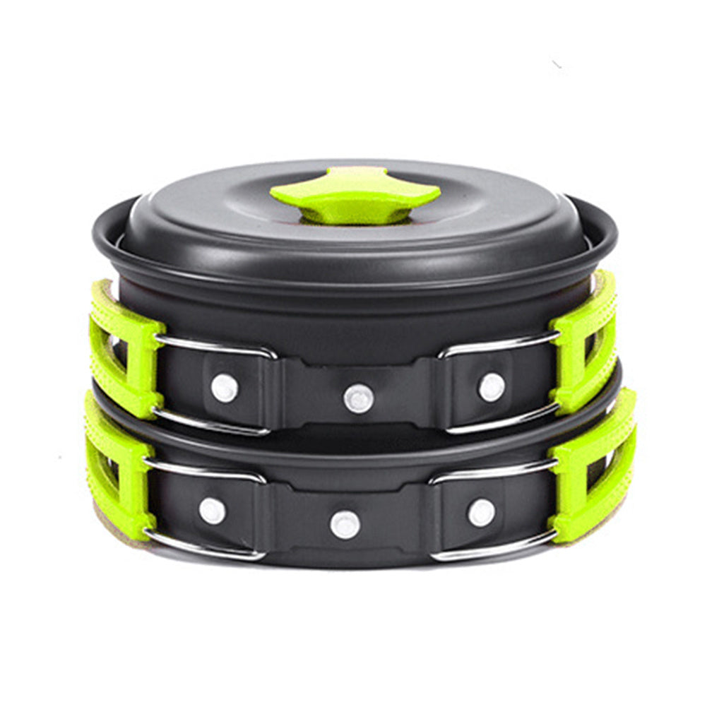 Camping-Kochgeschirr-Set – Aluminium Kochgeschirr für Outdoor, Reise, Wandern, Picknick & BBQ